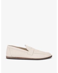 The Row - Cary Slip-on Leather Penny Loafers - Lyst