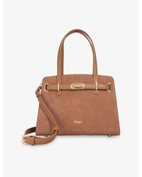 Dune - Dinidefine Medium Suede Tote Bag - Lyst