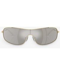 Michael Kors - Mk1139 Aix Rectangle-frame Metal Sunglasses - Lyst