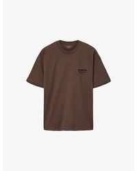 AllSaints - Xander Logo-Embossed Short-Sleeve Cotton T-Shirt - Lyst