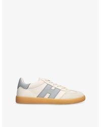 Hogan - Cool Logo-Patch Leather Low-Top Trainers - Lyst
