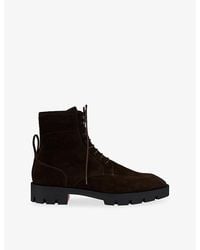 Christian Louboutin - Caracolo Lion Flat Crosta Leather Boots - Lyst