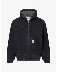 Carhartt - Og Active Hooded Cotton Denim Jacket - Lyst