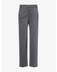 Weekend by Maxmara - Straight-Leg Stretch-Cotton Trousers - Lyst