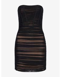 ROTATE BIRGER CHRISTENSEN - Hermina Two Layer Woven Mini Dress - Lyst