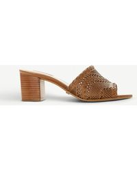 dune tan mules