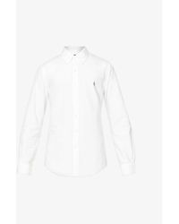Polo Ralph Lauren - Long-sleeved Button-down Slim-fit Cotton Oxford Shirt - Lyst