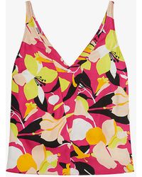Ted Baker - Thaliah Abstract-print Woven Cami Top - Lyst