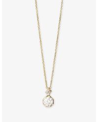 Astley Clarke - Mini Cut Out Round 0.4Ct Diamond 14Ct Pendant Necklace - Lyst