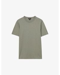 Reiss - Bless Crew-Neck Short-Sleeve Cotton-Jersey T-Shirt - Lyst