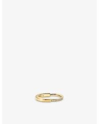 Tiffany & Co. - Lock 18Ct- And 0.17Ct Diamond Ring - Lyst