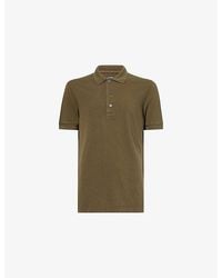 Tom Ford - Embroidered-Logo Short-Sleeve Piquet Polo Shirt - Lyst