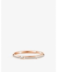 Messika - Moderniste Pave Medium 18Ct And 0.75Ct Diamond Bangle Bracelet - Lyst