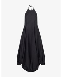 GIMAGUAS - Samba Halter Cotton Maxi Dress - Lyst