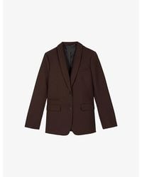 The Kooples - Shawl-Lapel Regular-Fit Woven Blazer - Lyst