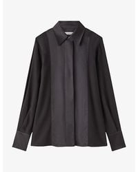 JOSEPH - Childs Panelled Relaxed-Fit Silk Blouse - Lyst