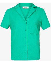 Myra Swim Kei Relaxed-fit Towelling Woven Shirt - Green