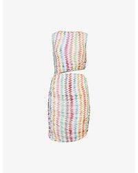 Missoni - Cut-Out Chevron Knitted Mini Cover-Up - Lyst