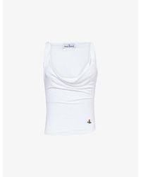 Vivienne Westwood - Anna Cowl-Neck Knit Top - Lyst