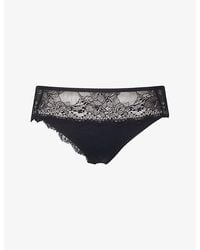 Wacoal - Essence Lace-Trim Tanga Briefs - Lyst