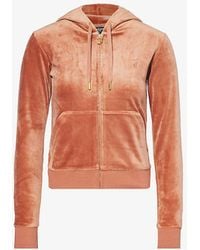 Juicy Couture - Robertson Logo-embroidered Velour Hoody X - Lyst