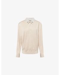 Acne Studios - Layered Silk-Blend Knit Top - Lyst