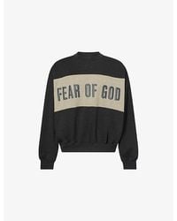 Fear Of God - Panelled Crop Cotton-Jersey Sweatshirt - Lyst