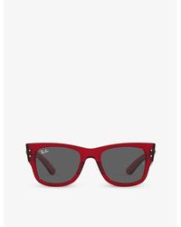 Ray-Ban - Rb0840s Mega Wayfarer Square-frame Acetate Sunglasses - Lyst