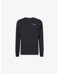 Givenchy - Brand-Print Long-Sleeves Cotton-Jersey T-Shirt - Lyst