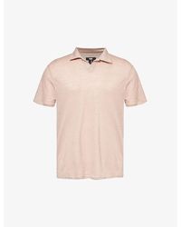 PAIGE - Shelton Linen Polo Shirt X - Lyst