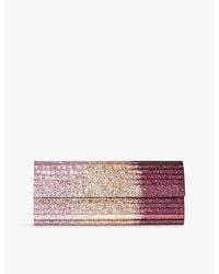 Jimmy Choo - Sweetie Silky Dégradé Glitter Plexi Clutch Bag - Lyst