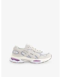 Asics - Gel-Nyc 2.0 Suede And Mesh Trainers - Lyst