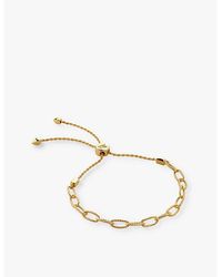 Monica Vinader - Corda Link Friendship Chain 18Ct Vermeil Bracelet - Lyst