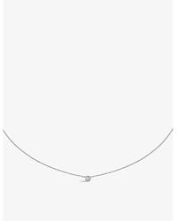 Cartier - D'amour Extra-small 18ct White-gold And 0.04ct Diamond Necklace - Lyst