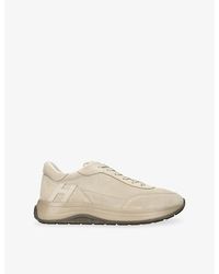 Hogan - Allacciato Suede And Leather Trainers - Lyst