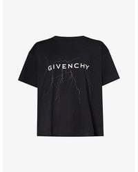 Givenchy - Graphic-print Boxy-fit Cotton-jersey T-shirt X - Lyst