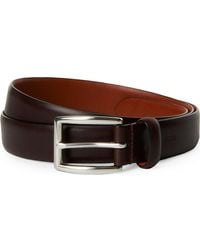 Polo Ralph Lauren - Harness Embossed-Logo Leather Dress Belt - Lyst