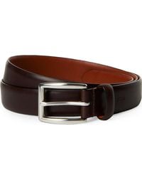Polo Ralph Lauren - Harness Embossed-Logo Leather Dress Belt - Lyst