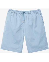 Sandro - Drawstring-waist Stretch Cotton-blend Shorts - Lyst
