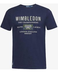 Polo Ralph Lauren - X Wimbledon Brand-print Relaxed-fit Cotton-jersey T-shirt Xx - Lyst