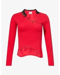 Vivienne Westwood - Glory Asymmetric Cotton Polo Shirt - Lyst