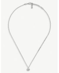 Gucci - GG Running 18ct White-gold And White Diamond Necklace - Lyst