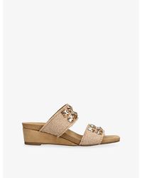 Pedro Garcia - Wendy Jute Wedge Sandals - Lyst