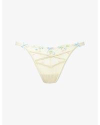 Lounge Underwear - Solene Floral Lace Thong - Lyst