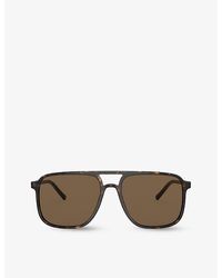 Dolce & Gabbana - Dg4403 Pilot-frame Tortoiseshell Acetate Sunglasses - Lyst