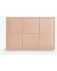 Bottega Veneta - Cassette Intrecciato-woven Leather Card Holder - Lyst