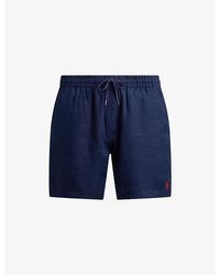 Polo Ralph Lauren - Logo-Embroidered Linen Shorts - Lyst