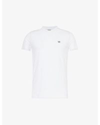 Emporio Armani - Logo-patch Relaxed-fit Cotton-jersey T-shirt - Lyst