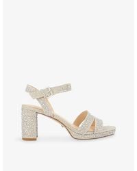 Dune - Manifesting Woven Heeled Sandals - Lyst