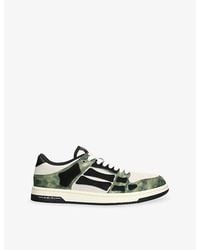 Amiri - Camo Skel Leather Trainers - Lyst